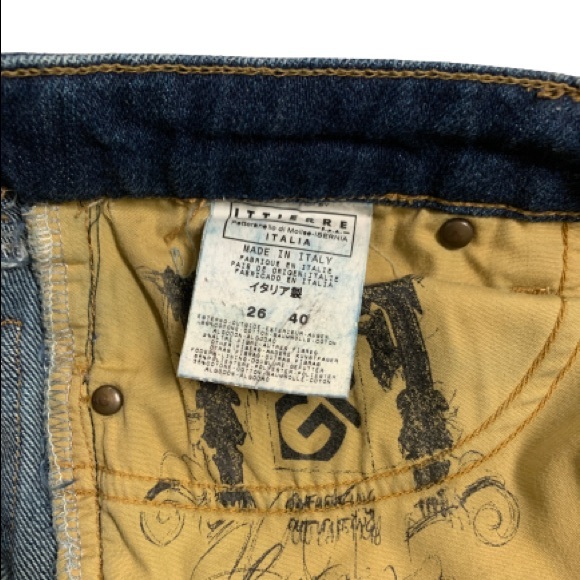 GF FERRE Refined Straight Leg Italian Blue Jeans Sz 26 - Picture 10 of 11